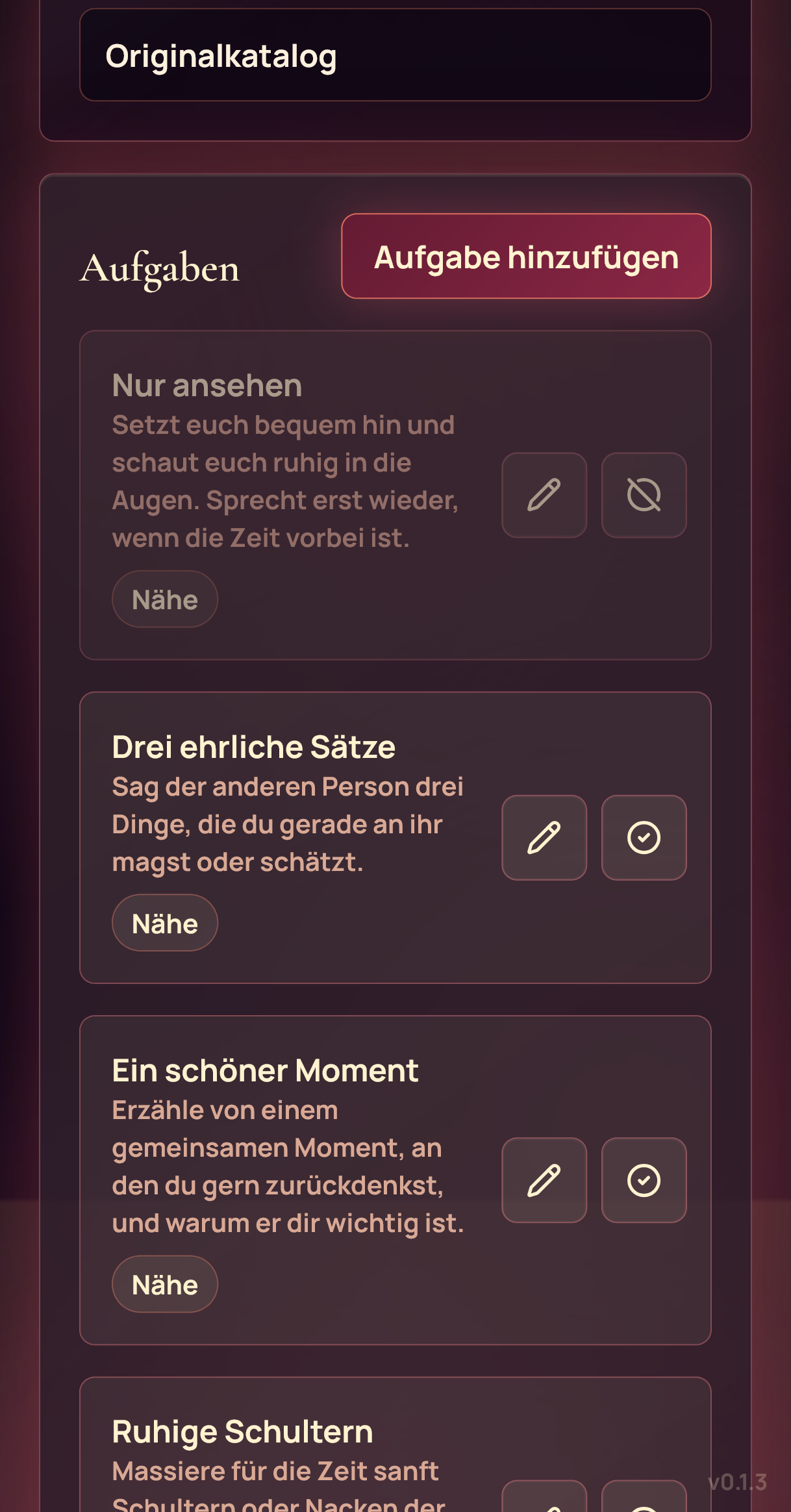 Aufgabenliste eines Katalogs in 60-Sekunden
